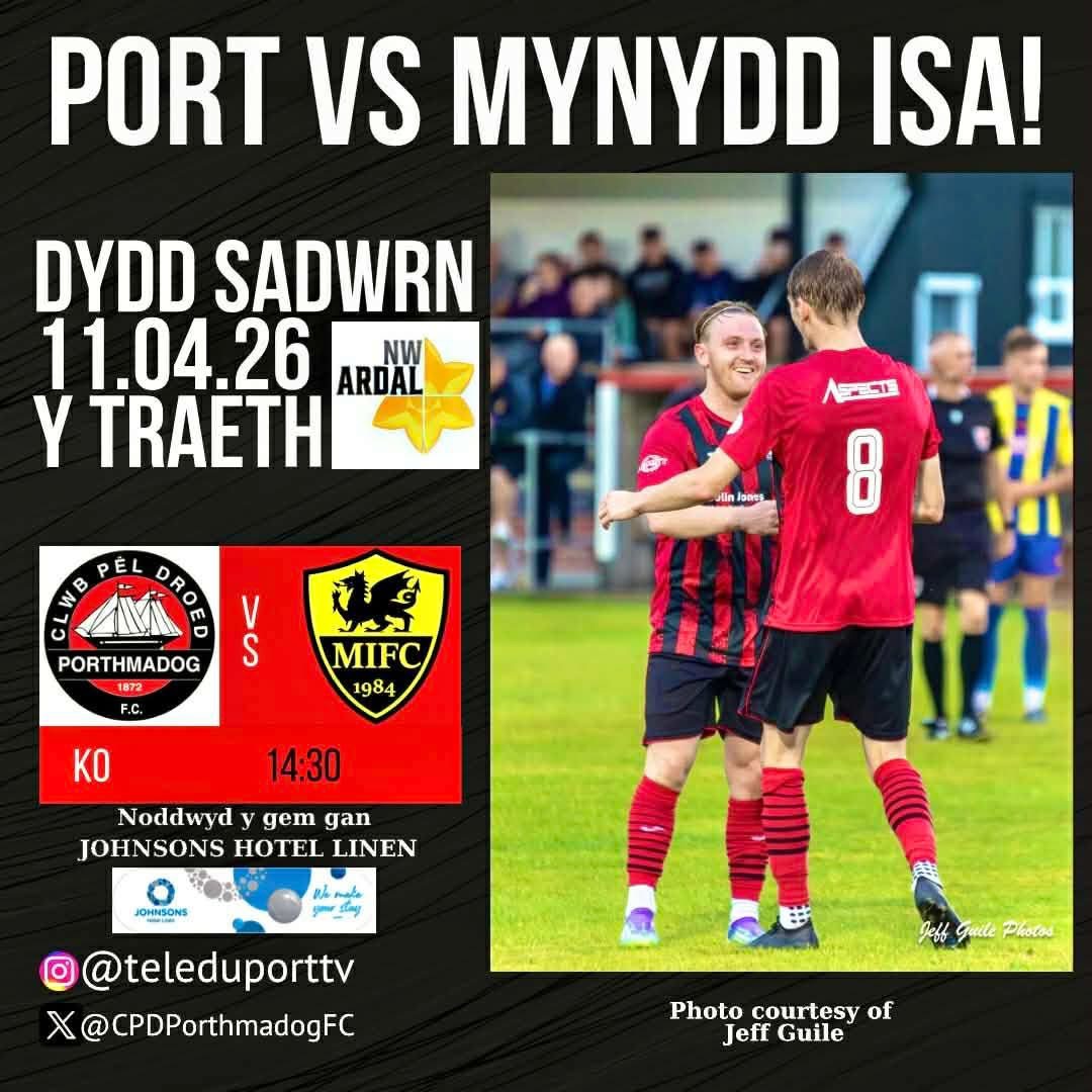 Read more about the article CPD Porthmadog v Mynydd Isa FC – Manylion Gêm / Match Details