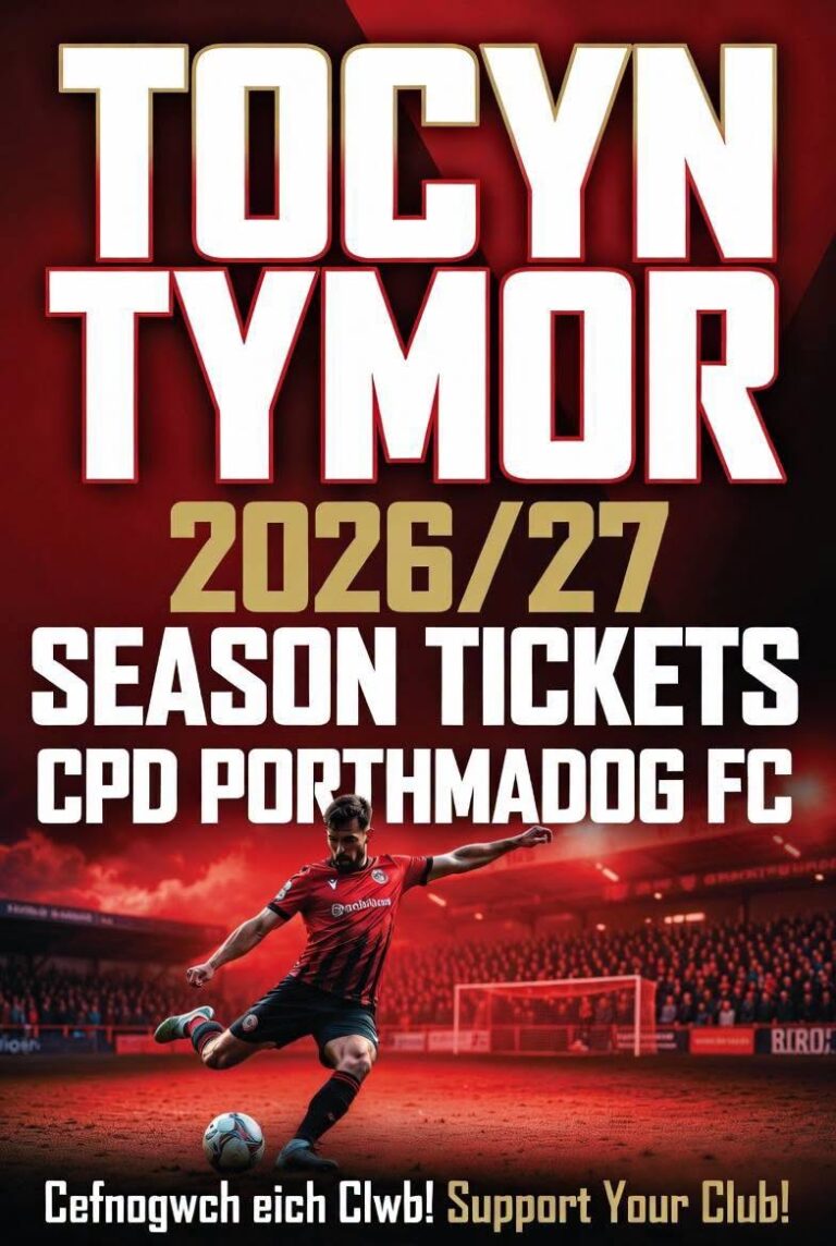 Read more about the article Tocyn Tymor / Season Ticket 2026-27