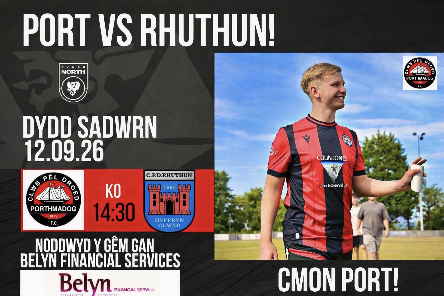 Read more about the article Ar Y Traeth: Port v Tref Rhuthun  | Y Traeth Awaits: Port v Ruthin Town | Novira Cymru North